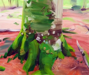 Forêt 27 ,2017 (akryl na plátně) od Olivier Morel