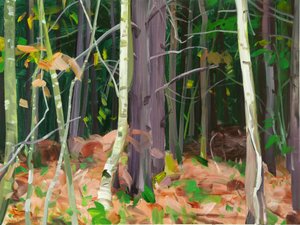 Forêt 7 ,2015 (akryl na plátně) od Olivier Morel