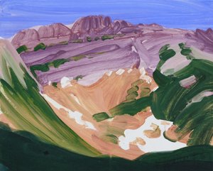 Leukerbad 17, 2012 (akryl na plátně) od Olivier Morel