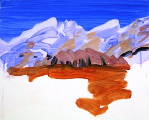 Leukerbad 21, 2012 (akryl na plátně) od Olivier Morel