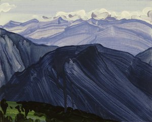 Leukerbad 28, 2014 (akryl na plátně) od Olivier Morel