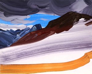 Leukerbad 5, 2012 (akryl na plátně) od Olivier Morel