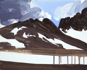 Leukerbad 7, 2012 (akryl na plátně) od Olivier Morel