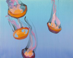 Méduses 13, 2013 (akryl na plátně) od Olivier Morel