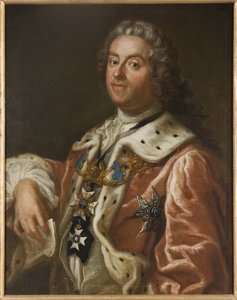 Comyte Charles Gustave de Tessin - Portrét Carla Gustafa Tessina (1695-1770), Arenius, Olof (1700-1766). Olej na plátně od Olof Arenius