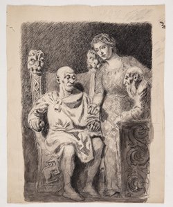 Motiv ze severské historie nebo mytologie od Oluf Hartmann