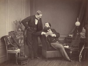 Louis Robert a Olympe Aguado, ca. 1860.