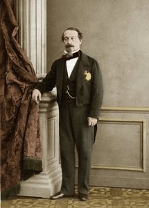 Portrét Napoleona III od Olympe Aguado de las Marismas (1827-1894) - pozdější kolorování