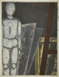 Manekýn ve studiu od Onchi Kôshirô