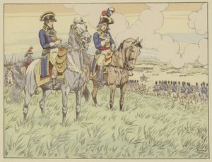 Napoleon a generál Louis Desaix v bitvě u Marenga, 24. června 1800 od Onfray de Breville Job