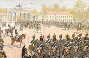 Napoleon triumfálně vjíždí do Berlína od Onfray de Breville Job