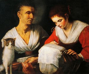 Pitsisepä, Onofrio Gabrielli (1619-1706), maalaus. od Onofrio Gabrielli