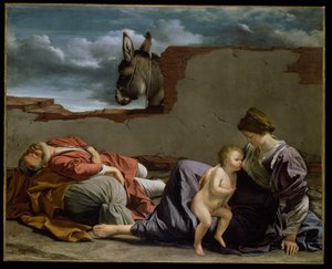 Odpočinek na útěku do Egypta, 1615-1621 od Orazio Gentileschi