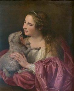 Svatá Anežka od Orazio Gentileschi