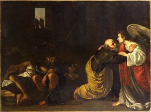 Vysvobození svatého Petra od Orazio Gentileschi