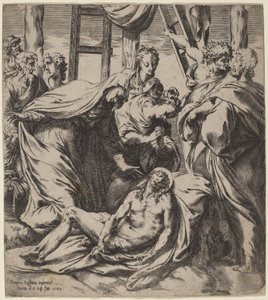 Sestup z kříže od Orazio de Santis after Pompeo Cesura