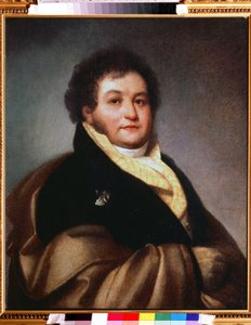 Portrét hraběte Vasilij Musin-Pushkin-Bruce (Moussin Pouchkine Bruce) (1773-1836) (Portrét hraběte Vasilij Musin Pushkin Brus). Obraz Oreste Adamoviče Kiprenského (Kiprenski) (1782-1836), olej na plátně od Orest Adamovich Kiprensky