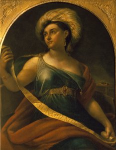 Portrét herečky Jekatěriny Semjonové 1786-1849 jako delfská Sibyla, 1828 od Orest Adamovich Kiprensky