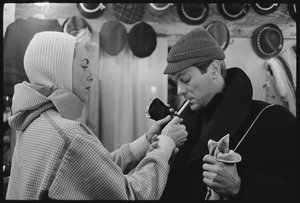 Janet Leigh a Tony Curtis na zimních olympijských hrách v Squaw Valley v Kalifornii od Orlando Suero
