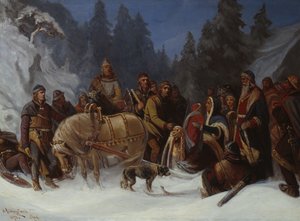 Inga Kongemor svěřila svého syna Håkona Håkonssona šéfovi Birkebeiner Dagfinnu Bondeovi
