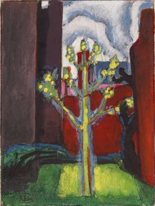 Mladý strom na Červeném nádvoří, 1919.