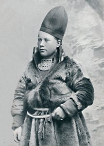 Mladý Laponec v zimním kostýmu, 1912 od Oscar Olsson