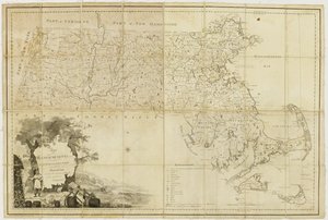 Vlastní mapa Massachusetts: sestavená ze skutečných průzkumů provedených na příkaz generálního soudu a pod kontrolou zástupců jejich jmenování, 1802 od Osgood Carleton