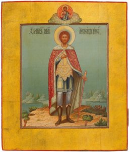 Svatý Alexandr Něvský, 19. století od Osip Semionovich Chirikov