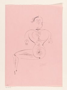 Sedící postava od Oskar Schlemmer (signed by artist)