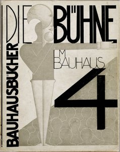 Návrh obalu Jeviště v Bauhausu Jeviště v Bauhausu, 1925.