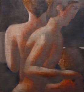Tři akty, stříbrný vlys III od Oskar Schlemmer