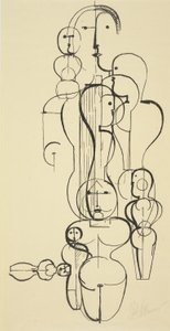 Figurální plán K 1 od Oskar Schlemmer