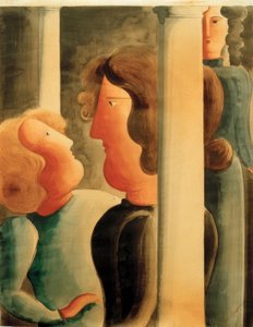 Mezi sloupy od Oskar Schlemmer