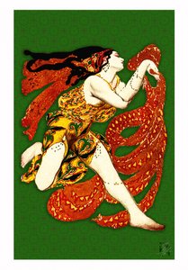 Dynamická tanečnice ve stylu art deco od Osvaldo Russo