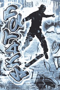 Graffiti a skateboarding v akci