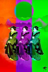Pop Art – Gejša Trio od Osvaldo Russo