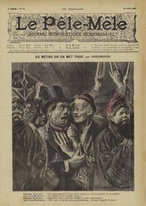 V metru jsme toho dali moc. Ilustrace pro Le Pele-Mele od Oswald (after) Heidbrinck