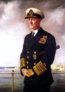 Admirál Cunningham, kopie portrétu od O