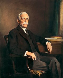 ""Portrait de W. Andrew"" W. Andrew je fondateur de la National gallery of art de Washington. Peinture sir Oswald Hornby Joseph Birley (1880-1952). 1933. Washington. Národní galerie umění, Washington.