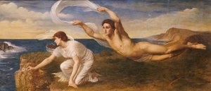 Boreas a Orithyia, kolem roku 1879 (olej na plátně) od Oswald von Glehn