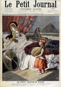Červená Karkulka. Karikatura o Fachodě a ambicích „zrádného Albionu““. Rytina F. Méaulle podle Tofaniho. „The Petity Journal“, 20. listopadu od Oswaldo (after) Tofani