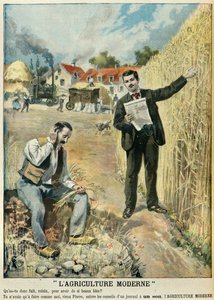 Moderní zemědělství v roce 1897 (rytina)