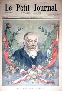 President Kruger, přední strana obálky „Le Petit Journal“, 2. prosince 1900 (barevná rytina)