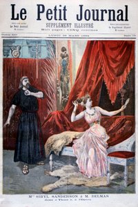 Sibyla Sanderson a Delmas v opeře Julese Masseneta Thais, Paříž, 1894 od Oswaldo Tofani