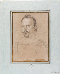 Portrét Vincence I. z Gonzague, vévody z Mantovy (Vincenzo I. Gonzaga, vévoda z Mantovy) (1562-1612) Kresba Ottavio Leoni (1578-1630) Genes, Musei di Strada Nuova, inv 2440
