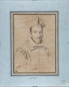 Portrét preláta pravděpodobně kardinála Francesca Maria Bourbon Del Monte Santa Maria (1549-1627) Kresba Ottavio Leoni (1578-1630) 1616 Genes, Musei di Strada Nuova, Fondo Disegni, inv 2418
