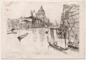 Vstup do Canal Grande, 1880. od Otto H. Bacher