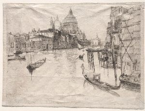 Vstup do Canal Grande, Benátky, 1880. od Otto H. Bacher