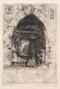 Lepty Benátek: Prádelna, 1881. od Otto H. Bacher