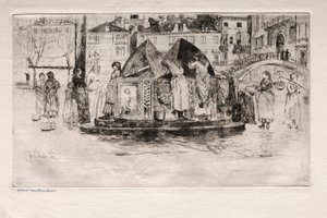 Lepty Benátek: Pozzo San Vio, 1882. od Otto H. Bacher